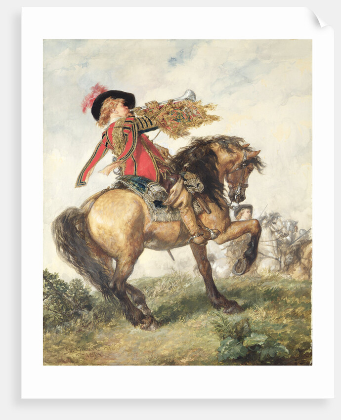 The King's Trumpeter, 1874 by Sir John Gilbert