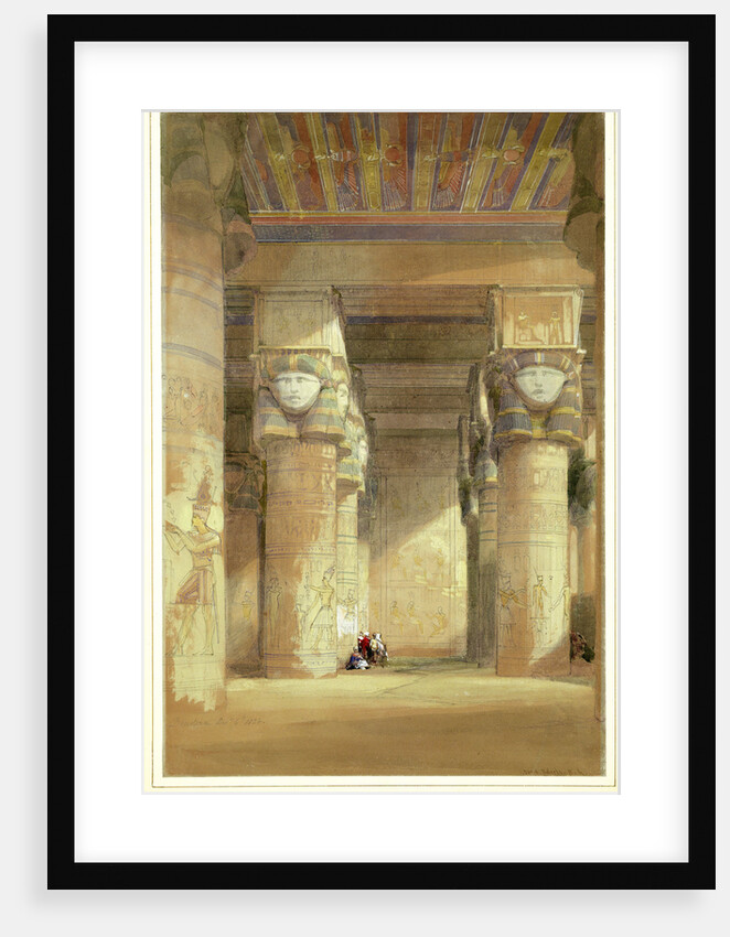 Dendera ancient Tentyris, 1838 by David Roberts
