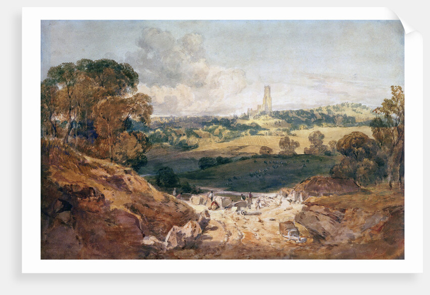 View of Fonthill from a Stone Quarry, c.1799 by Joseph Mallord William Turner