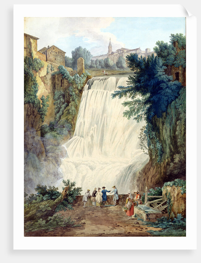 The Falls at Tivoli, 1770 by Jacob-Philippe Hackert