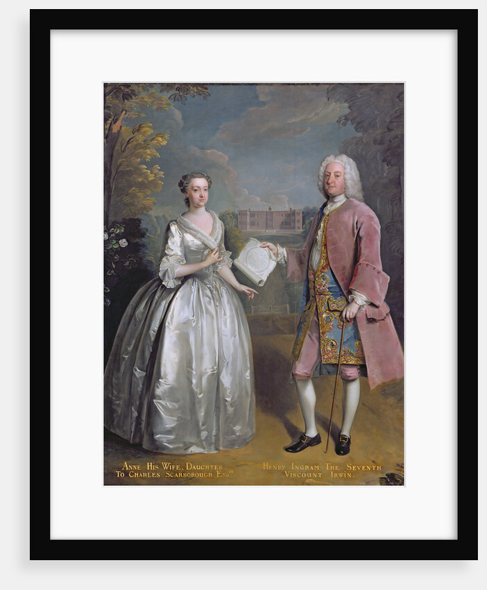Portrait of Henry 7th Viscount Irwin and his Wife Anne by Philippe Mercier