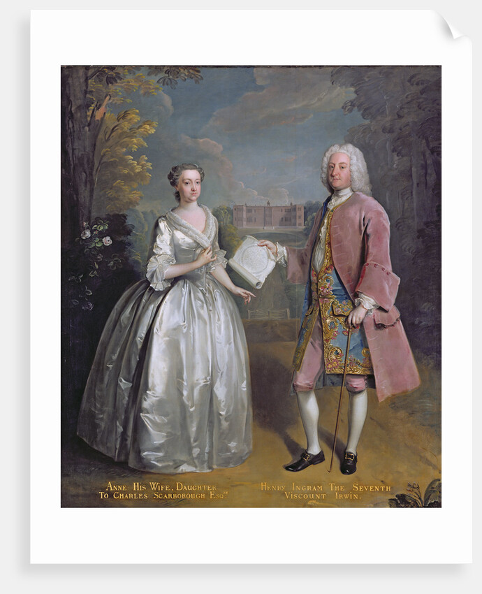 Portrait of Henry 7th Viscount Irwin and his Wife Anne by Philippe Mercier