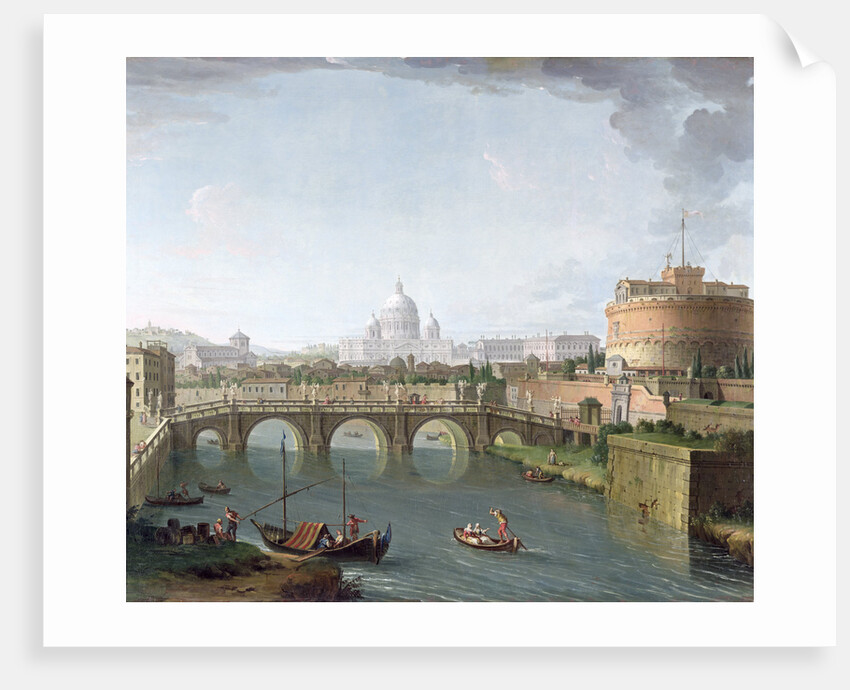 View of the Tiber by Antonio Joli
