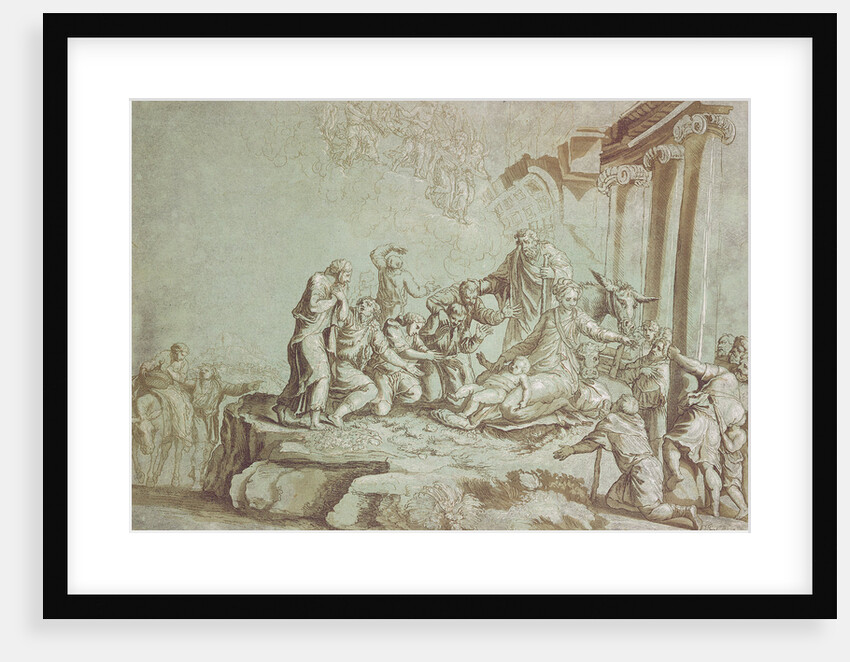 Adoration of the Shepherds, 1784 by Johann Gottlieb Prestel