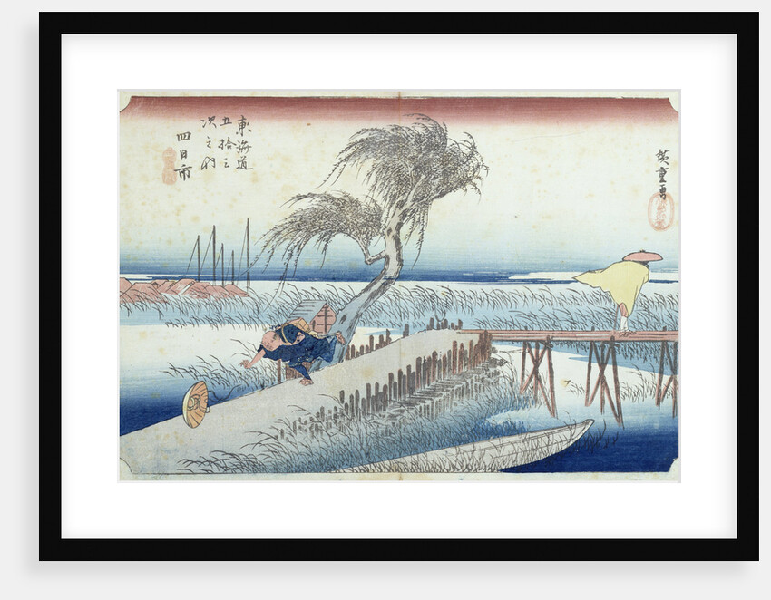 The Hurricane by Ando or Utagawa Hiroshige