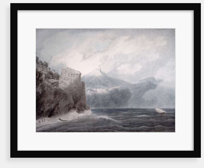 The Castle of Salerno, near Cetara by John Robert Cozens