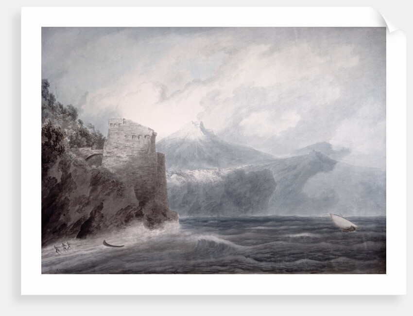 The Castle of Salerno, near Cetara by John Robert Cozens
