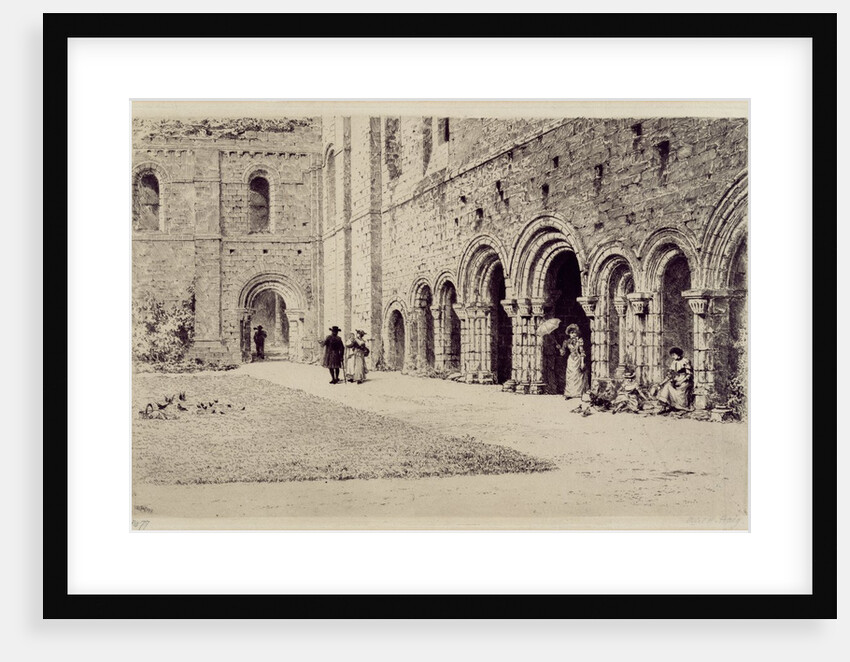 The Cloister, Kirkstall Abbey, 1893 by Axel Haig