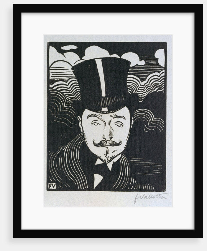 Portrait of Romain Coolus by Felix Edouard Vallotton