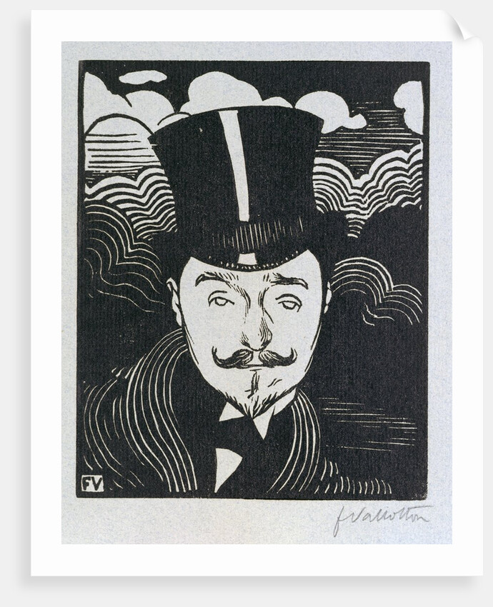 Portrait of Romain Coolus by Felix Edouard Vallotton