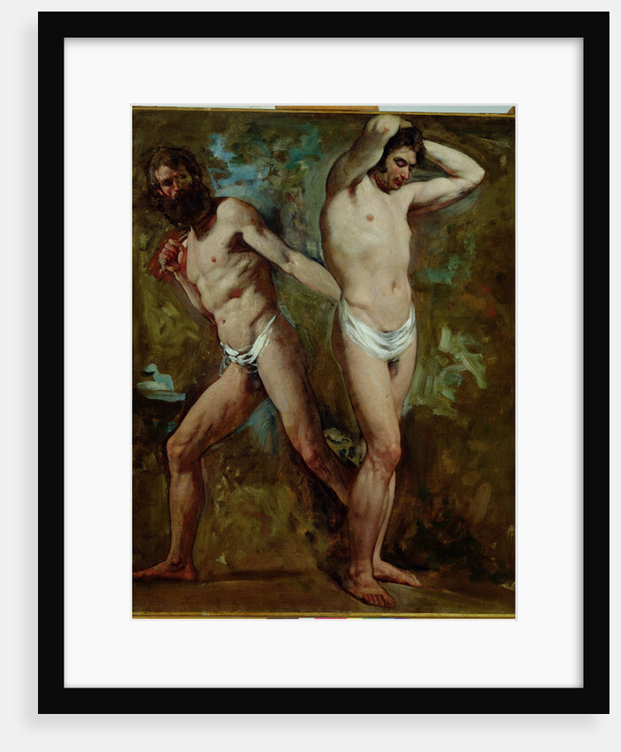 Two Standing Male Nudes by William Etty