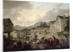 The Market Place, Ambleside, 1817 by Julius Caesar Ibbetson