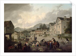 The Market Place, Ambleside, 1817 by Julius Caesar Ibbetson