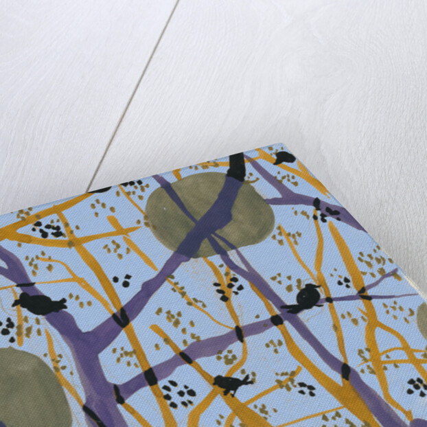 Trees and birds in my garden 3 by Anna Zaliski