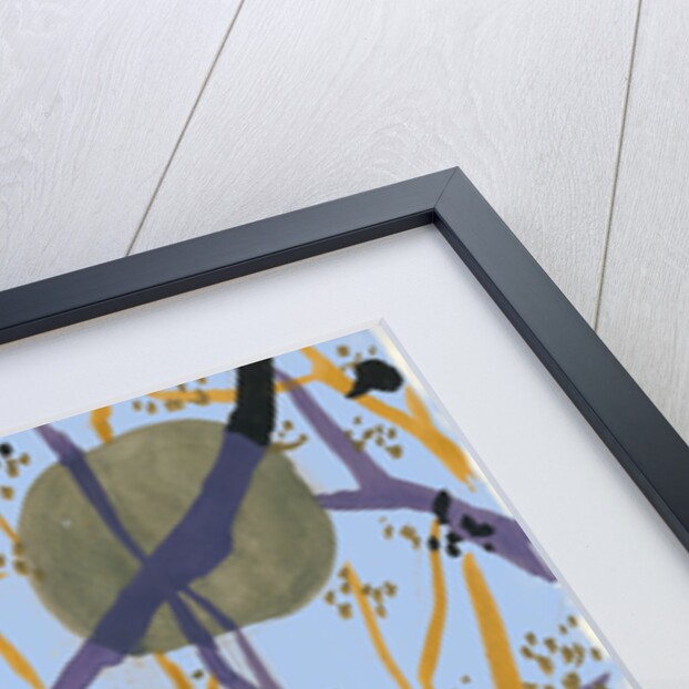 Trees and birds in my garden 3 by Anna Zaliski