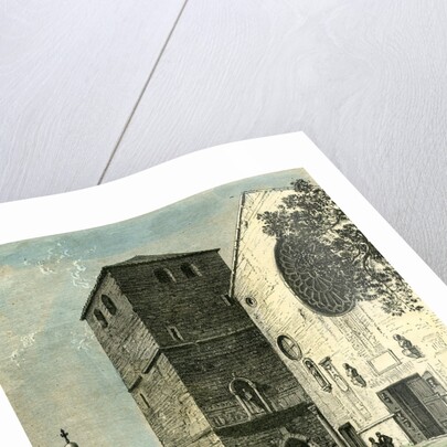 Trieste Italy Church 1876 by Anonymous