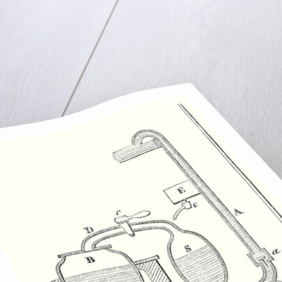 Cross Section of the Steam Engine of Savery by Anonymous