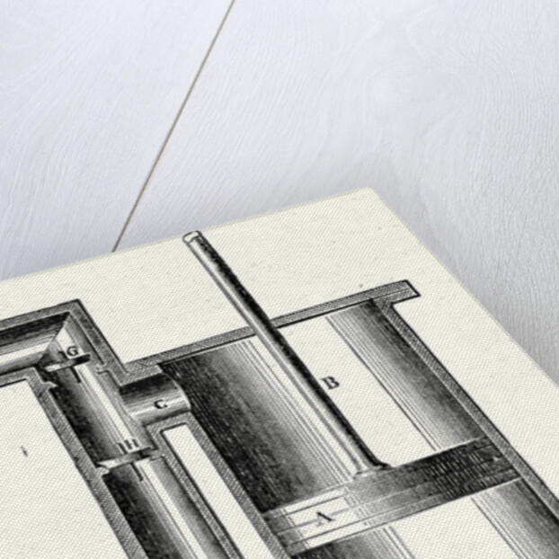 A Single Acting Cylinder of a Steam Engine by Anonymous