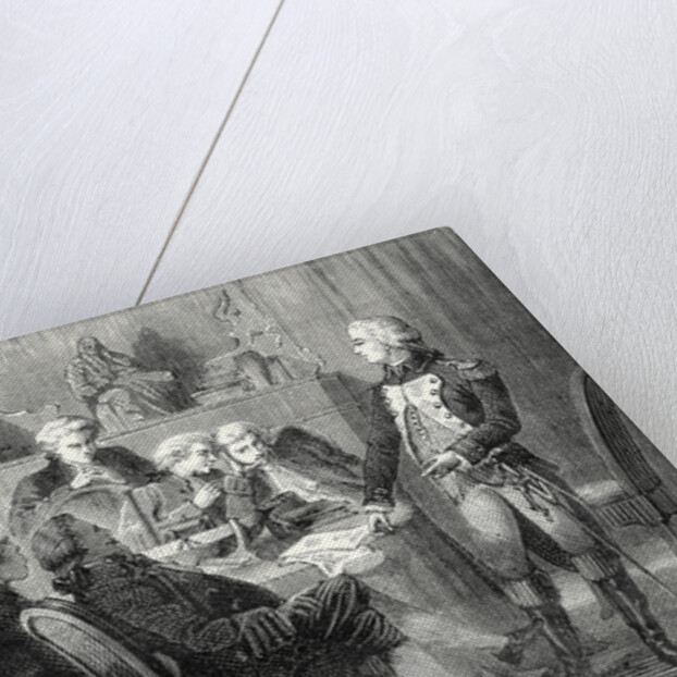 Meeting Held at the Estate of the Marquis Ducrest for Reviewing Plans of the Marquis Jouffroy by Anonymous