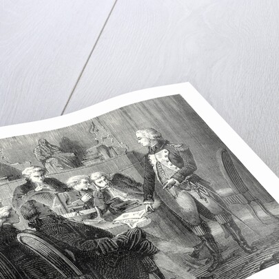 Meeting Held at the Estate of the Marquis Ducrest for Reviewing Plans of the Marquis Jouffroy by Anonymous