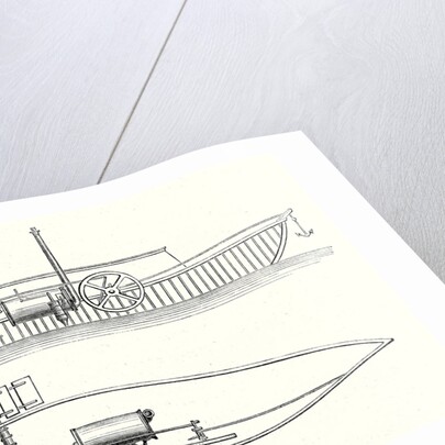 Mechanism of Marquis De Jouffrey's Paddle Steamer's Engine by Anonymous