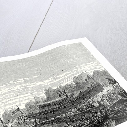The 'Charles-Philippe' Launched on the Seine at Bercy by the Marquis De Jouffroy on 20 August 1816 by Anonymous