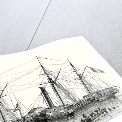 The 'sphinx' the First Steam Warship from the French Navy Built in 1830 by Anonymous