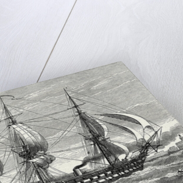 The 'Napoleon' French Steam-Propelled Warship Launched in 1849 by Anonymous