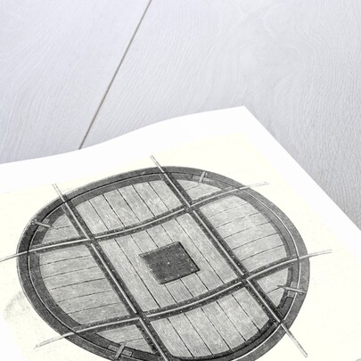 Nineteenth Century Railway Features: Rectangular Turning Plate and a Cross Section of This Plate by Anonymous