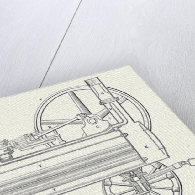 Cross Section of M. Calla's Traction Engine by Anonymous