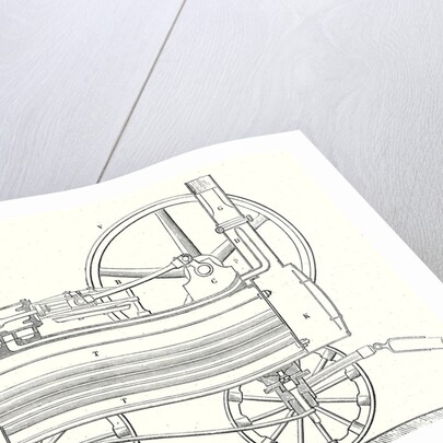 Cross Section of M. Calla's Traction Engine by Anonymous