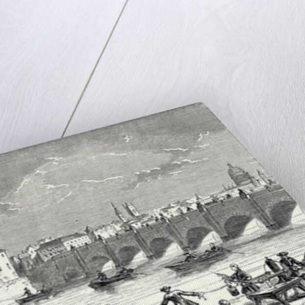 Experiment Conducted in 1747 on the Thames by Martin Folcker Cavendish and Bevis Near London Bridge to Measure the Speed of Electricity by Anonymous