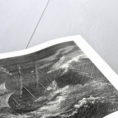 Fire at the Tip of the Mast of Christopher Columbus' Ship by Anonymous