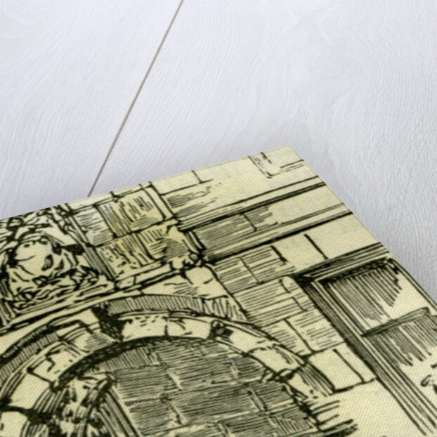 Aberdeen Old Gateway to Marischal College 1885 UK by Anonymous