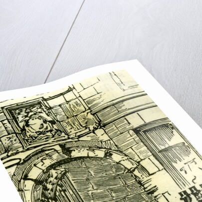 Aberdeen Old Gateway to Marischal College 1885 UK by Anonymous