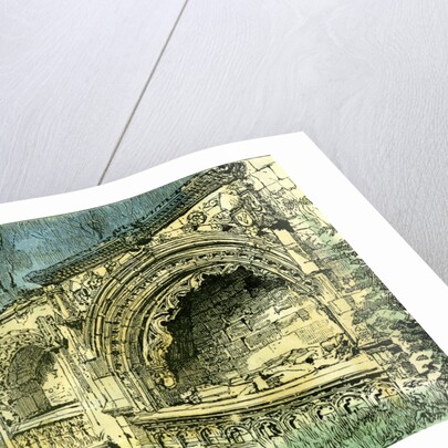 Aberdeen Bishop Dunbar's Tomb in the Old Machar Cathedral 1885 UK by Anonymous