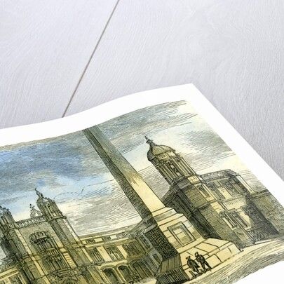 Aberdeen Marichal College Exterior of the Quadrangle 1885 UK by Anonymous