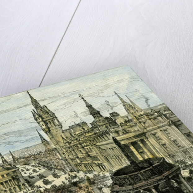 Aberdeen 1885 UK Castle Street and the Municipal Buildings Looking Down Union Street by Anonymous