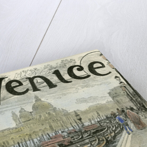 Venice Gondolas at the Station Piazza San Marco 1892 by Anonymous