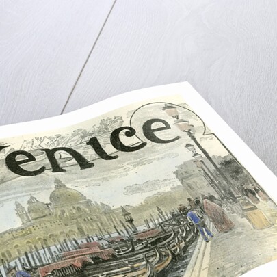 Venice Gondolas at the Station Piazza San Marco 1892 by Anonymous