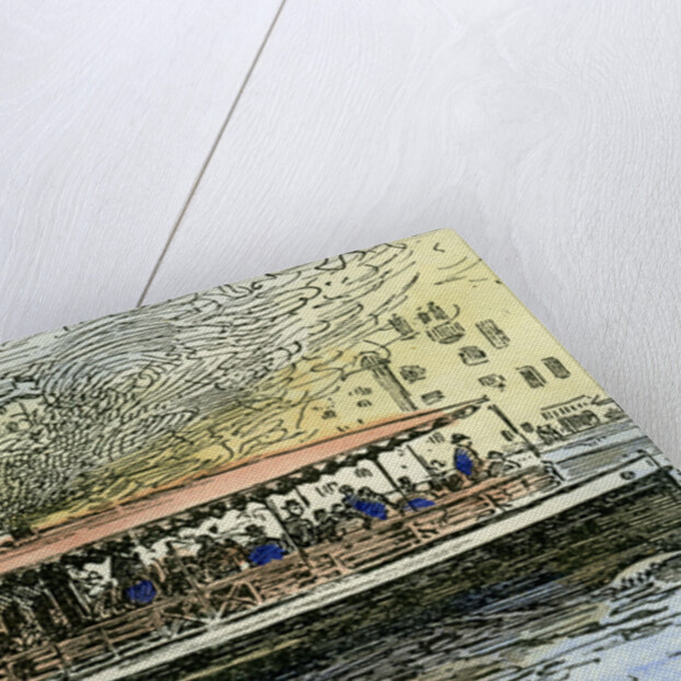 Venice Canal Steamboat Italy 1892 by Anonymous