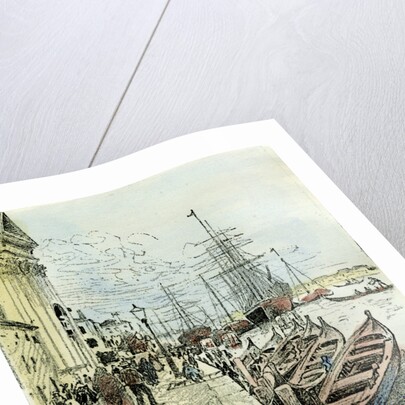 Venice 1892 a Ferry by Barca Across the Giudecca Italy by Anonymous