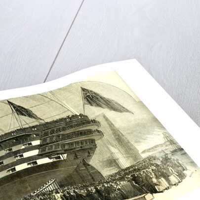 Launch of Hms. Windsor Castle 140 Guns 1852 by Anonymous
