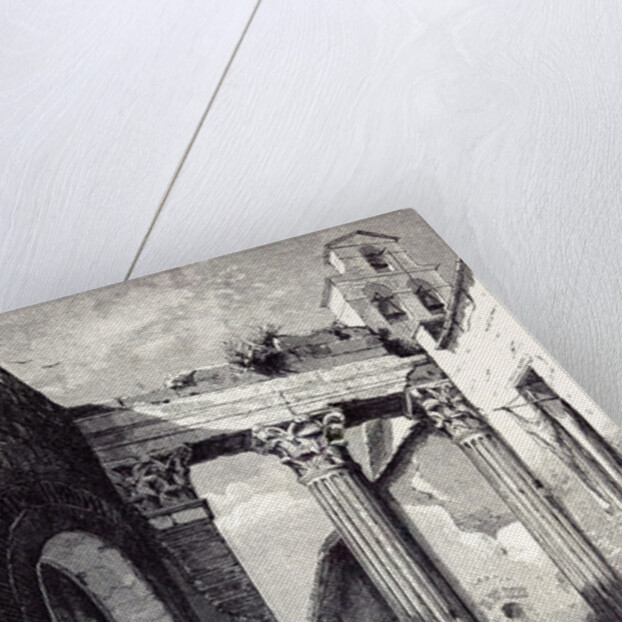 Rome Italy 1875 Portico of Octavia Side of the Pescheria by Anonymous