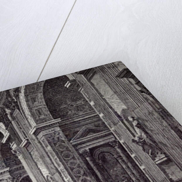 Rome Italy 1875 Interior of St. Peter's View Taken from Left Transept by Anonymous