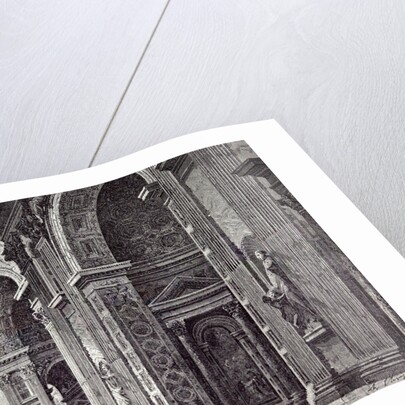 Rome Italy 1875 Interior of St. Peter's View Taken from Left Transept by Anonymous