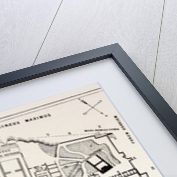 Rome Italy 1875 Plan of the Excavations on the Palatine by Anonymous