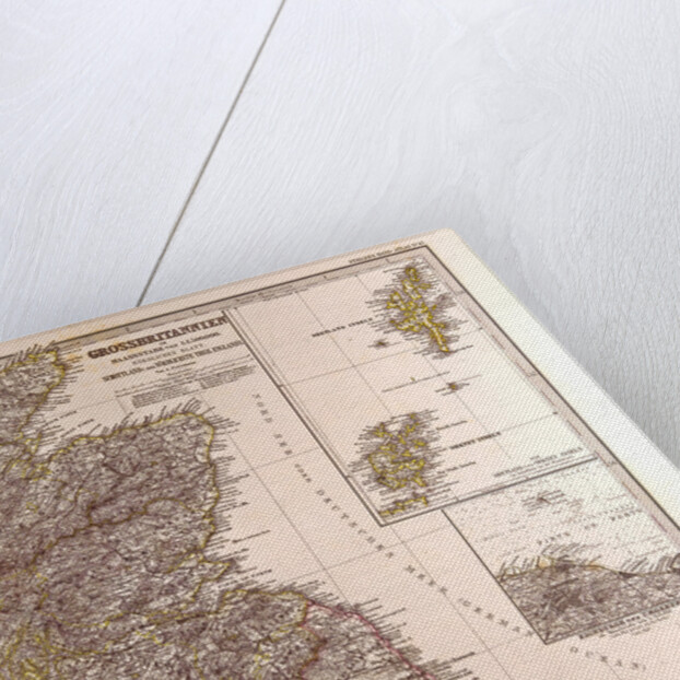 Great Britain Map Scotland 1872 by Anonymous