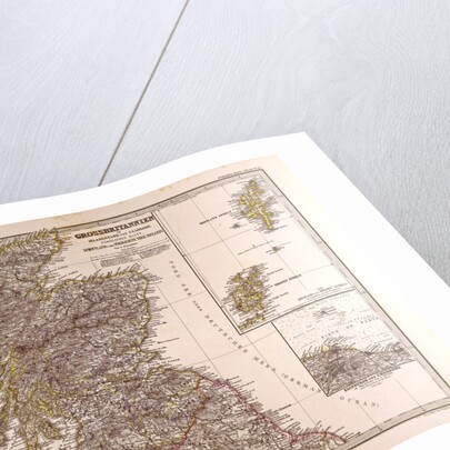 Great Britain Map Scotland 1872 by Anonymous