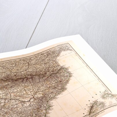 Spain France Pyrenees Map 1872 by Anonymous